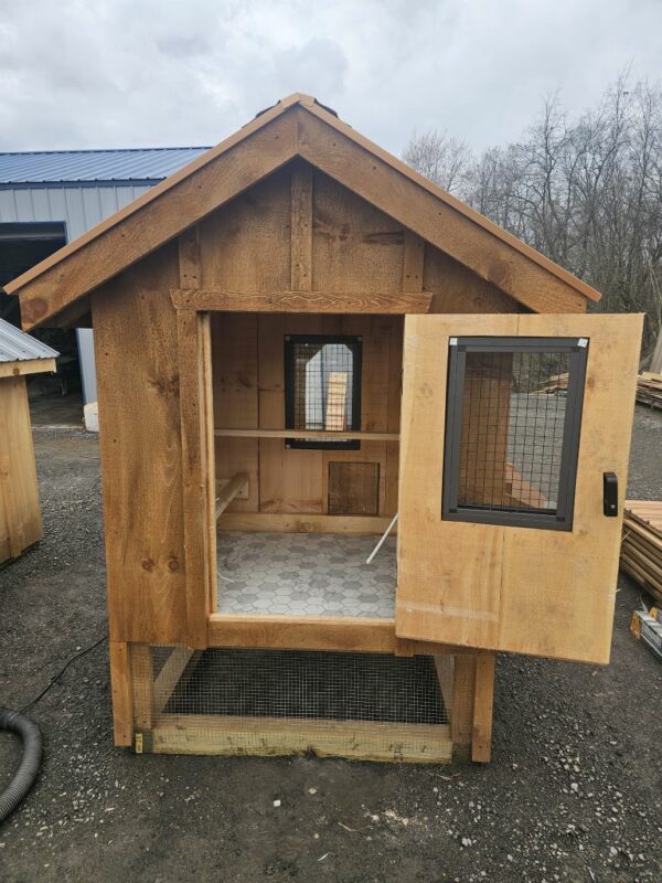 small 4x8 raised chicken coop