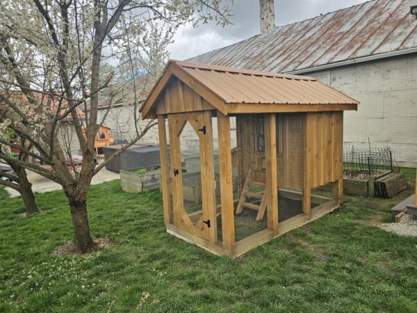 4x8 raised chicken coop